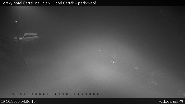 Horský hotel Čarták na Soláni - Hotel Čarták – parkoviště - 19.10.2025 v 04:30 Horský hotel Čarták na Soláni - Hotel Čarták – parkoviště - 19.10.2025 v 04:30