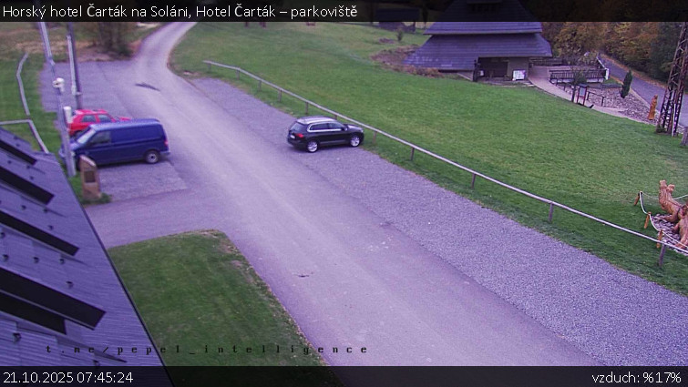 Horský hotel Čarták na Soláni - Hotel Čarták – parkoviště - 21.10.2025 v 07:45 Horský hotel Čarták na Soláni - Hotel Čarták – parkoviště - 21.10.2025 v 07:45