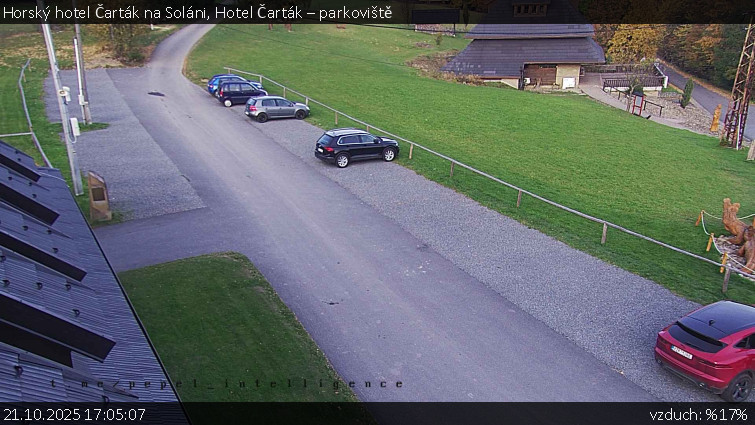 Horský hotel Čarták na Soláni - Hotel Čarták – parkoviště - 21.10.2025 v 17:05 Horský hotel Čarták na Soláni - Hotel Čarták – parkoviště - 21.10.2025 v 17:05