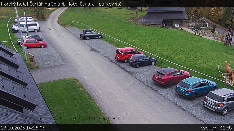 Horský hotel Čarták na Soláni - Hotel Čarták – parkoviště - 23.10.2025 v 14:35 Horský hotel Čarták na Soláni - Hotel Čarták – parkoviště - 23.10.2025 v 14:35