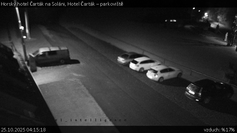 Horský hotel Čarták na Soláni - Hotel Čarták – parkoviště - 25.10.2025 v 04:15 Horský hotel Čarták na Soláni - Hotel Čarták – parkoviště - 25.10.2025 v 04:15