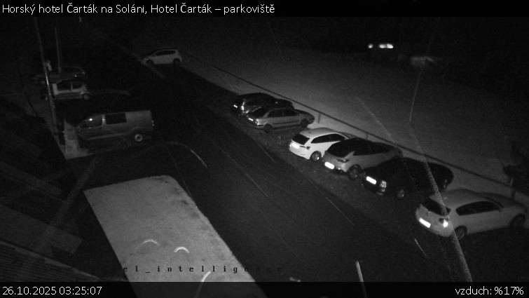 Horský hotel Čarták na Soláni - Hotel Čarták – parkoviště - 26.10.2025 v 03:25 Horský hotel Čarták na Soláni - Hotel Čarták – parkoviště - 26.10.2025 v 03:25