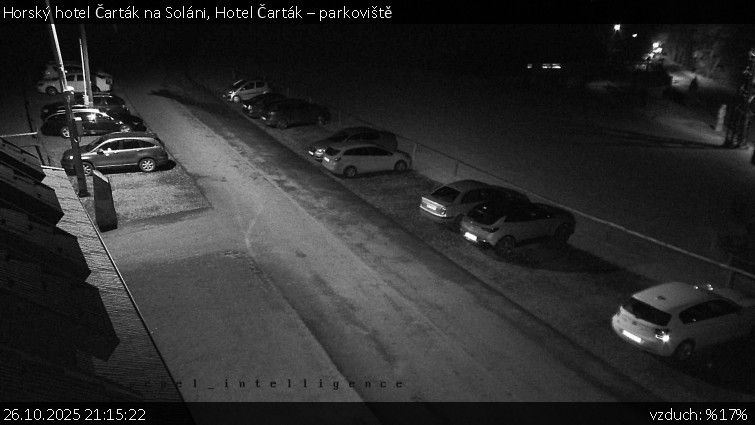 Horský hotel Čarták na Soláni - Hotel Čarták – parkoviště - 26.10.2025 v 21:15 Horský hotel Čarták na Soláni - Hotel Čarták – parkoviště - 26.10.2025 v 21:15