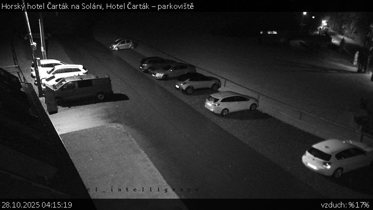 Horský hotel Čarták na Soláni - Hotel Čarták – parkoviště - 28.10.2025 v 04:15 Horský hotel Čarták na Soláni - Hotel Čarták – parkoviště - 28.10.2025 v 04:15