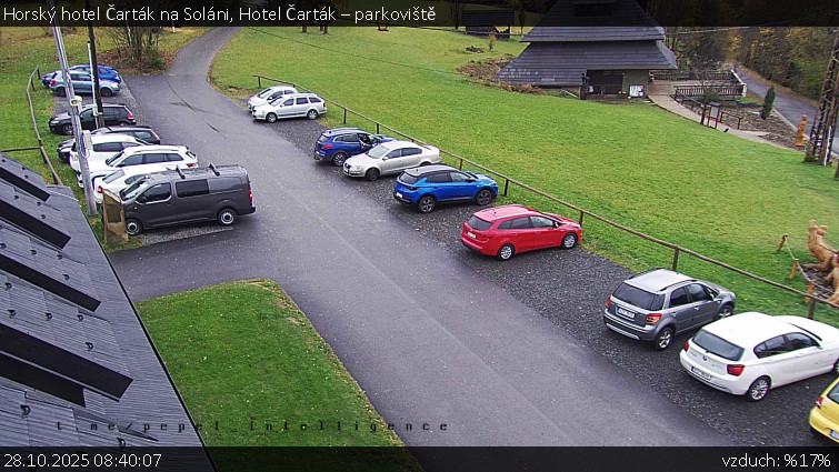 Horský hotel Čarták na Soláni - Hotel Čarták – parkoviště - 28.10.2025 v 08:40 Horský hotel Čarták na Soláni - Hotel Čarták – parkoviště - 28.10.2025 v 08:40