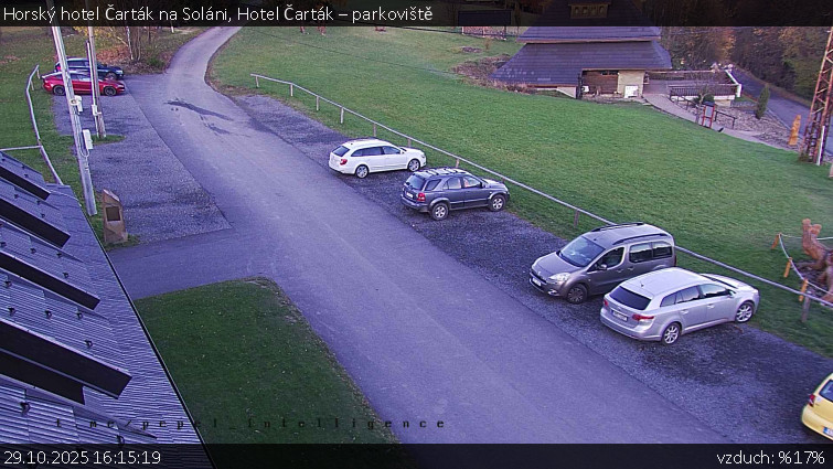Horský hotel Čarták na Soláni - Hotel Čarták – parkoviště - 29.10.2025 v 16:15 Horský hotel Čarták na Soláni - Hotel Čarták – parkoviště - 29.10.2025 v 16:15