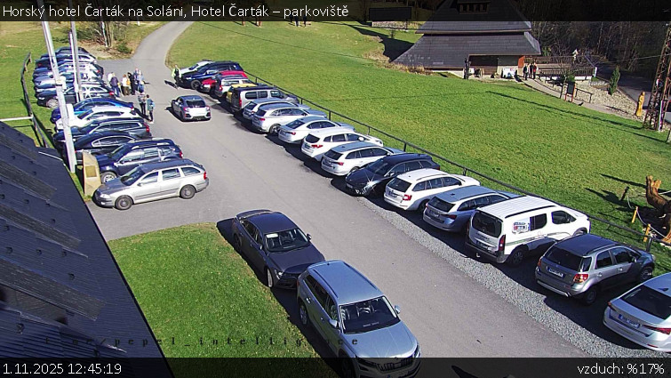 Horský hotel Čarták na Soláni - Hotel Čarták – parkoviště - 1.11.2025 v 12:45 Horský hotel Čarták na Soláni - Hotel Čarták – parkoviště - 1.11.2025 v 12:45