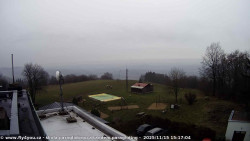 Pohled na jih, hrad Trosky