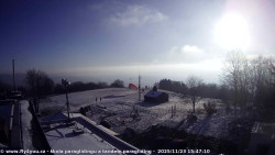 Pohled na jih, hrad Trosky