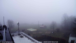 Kozákov - Pohled na jih, hrad Trosky - 7.12.2025 v 08:00 Kozákov - Pohled na jih, hrad Trosky - 7.12.2025 v 08:00