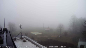 Kozákov - Pohled na jih, hrad Trosky - 7.12.2025 v 09:45 Kozákov - Pohled na jih, hrad Trosky - 7.12.2025 v 09:45