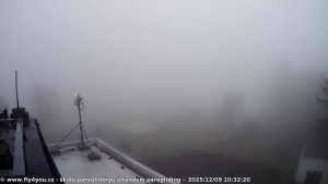 Kozákov - Pohled na jih, hrad Trosky - 9.12.2025 v 09:15 Kozákov - Pohled na jih, hrad Trosky - 9.12.2025 v 09:15