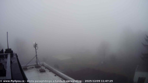 Kozákov - Pohled na jih, hrad Trosky - 9.12.2025 v 10:30 Kozákov - Pohled na jih, hrad Trosky - 9.12.2025 v 10:30