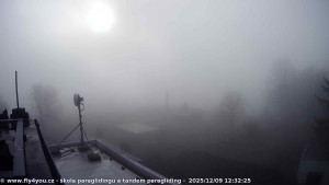 Kozákov - Pohled na jih, hrad Trosky - 9.12.2025 v 11:15 Kozákov - Pohled na jih, hrad Trosky - 9.12.2025 v 11:15