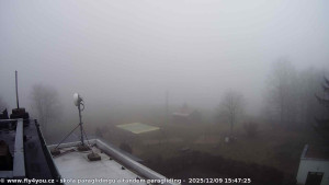 Kozákov - Pohled na jih, hrad Trosky - 9.12.2025 v 14:30 Kozákov - Pohled na jih, hrad Trosky - 9.12.2025 v 14:30