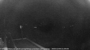 Kozákov - Pohled na jih, hrad Trosky - 9.12.2025 v 20:45 Kozákov - Pohled na jih, hrad Trosky - 9.12.2025 v 20:45