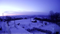 Pohled na jih, hrad Trosky