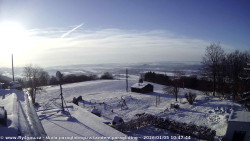 Pohled na jih, hrad Trosky