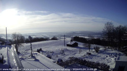 Pohled na jih, hrad Trosky