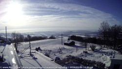 Pohled na jih, hrad Trosky