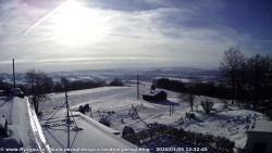 Pohled na jih, hrad Trosky