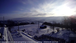 Pohled na jih, hrad Trosky