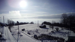 Pohled na jih, hrad Trosky