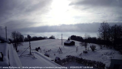 Pohled na jih, hrad Trosky