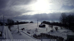 Pohled na jih, hrad Trosky