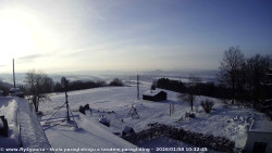 Pohled na jih, hrad Trosky