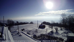 Pohled na jih, hrad Trosky