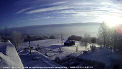 Pohled na jih, hrad Trosky