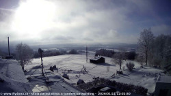 Pohled na jih, hrad Trosky