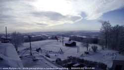 Pohled na jih, hrad Trosky