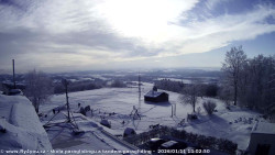 Pohled na jih, hrad Trosky