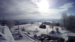 Pohled na jih, hrad Trosky