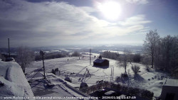 Pohled na jih, hrad Trosky