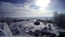 Pohled na jih, hrad Trosky