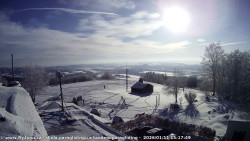 Pohled na jih, hrad Trosky