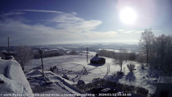 Pohled na jih, hrad Trosky