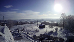 Pohled na jih, hrad Trosky