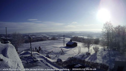 Pohled na jih, hrad Trosky