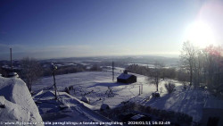 Pohled na jih, hrad Trosky