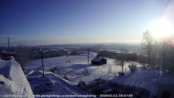 Pohled na jih, hrad Trosky