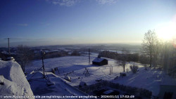 Pohled na jih, hrad Trosky