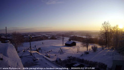 Pohled na jih, hrad Trosky