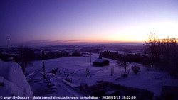 Pohled na jih, hrad Trosky