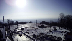 Pohled na jih, hrad Trosky