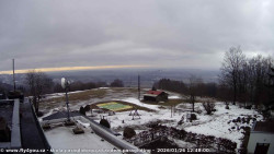 Pohled na jih, hrad Trosky