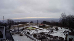 Pohled na jih, hrad Trosky